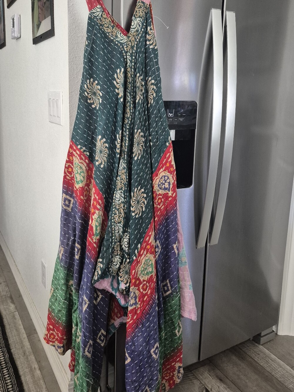 Custom High Quality Kantha Jumpsuit Reversible Harem Bohemian Patchwork L-XXL - Picture 2 of 14